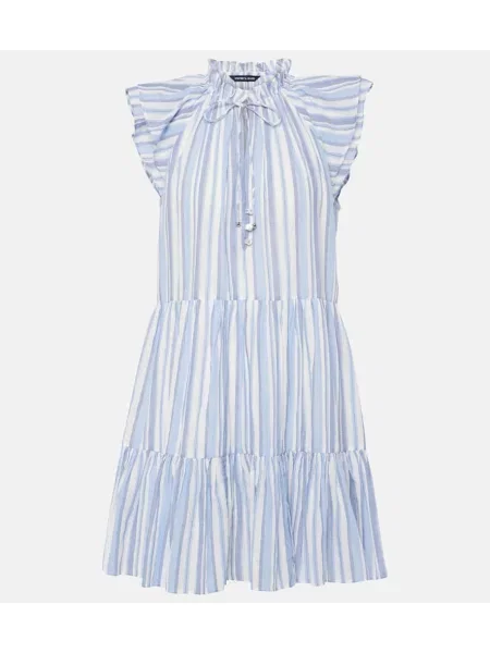 Rochie Veronica Beard cu dungi albastru