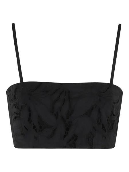 Top Isabelle Blanche negru