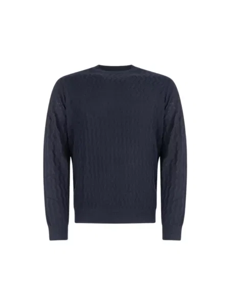 Sweter Armani Exchange wełniany niebieski