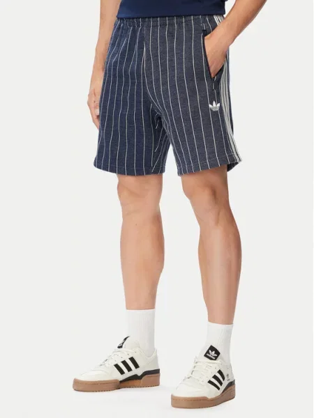 Adidas Спортни шорти Pinstripes Shorts Тъмносин