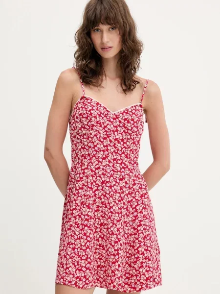 Tommy Jeans rochie mini evazați roșu