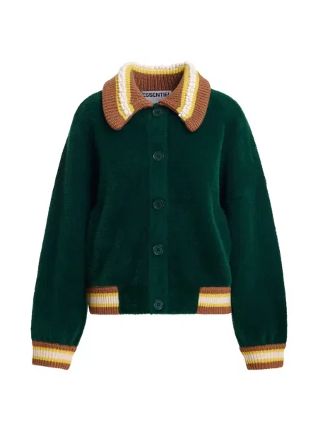 Cardigan Essentiel Antwerp cu dungi verde