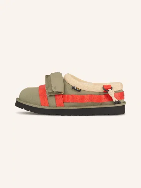 Ugg Pantofle Tasman Wildwood / světle hnědá / červená šedá