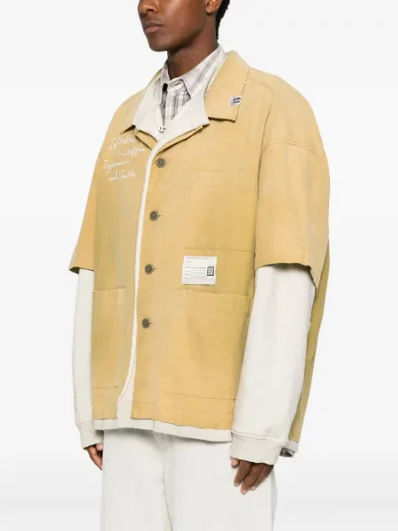 Geacă Maison Mihara Yasuhiro cu broderie galben