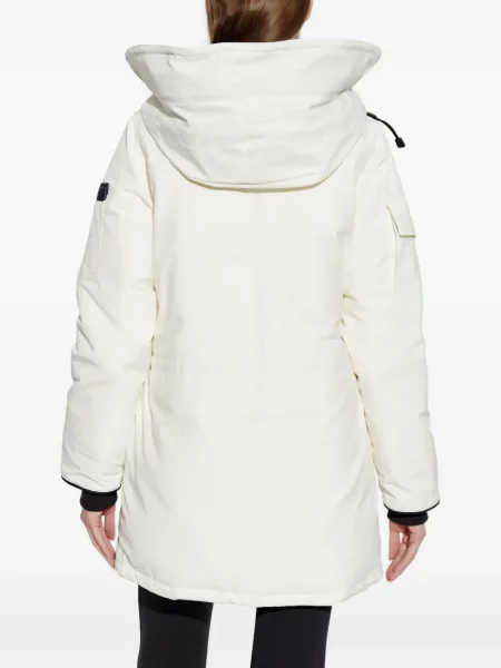 Geacă parka Canada Goose cu glugă alb