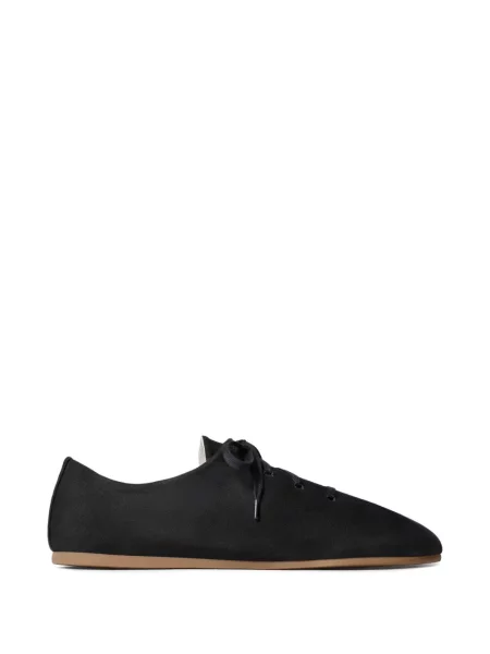 Sneakerși Lemaire cu șireturi din dantelă negru