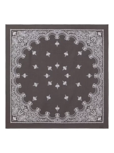 Šál Destin s potiskem s paisley potiskem černý