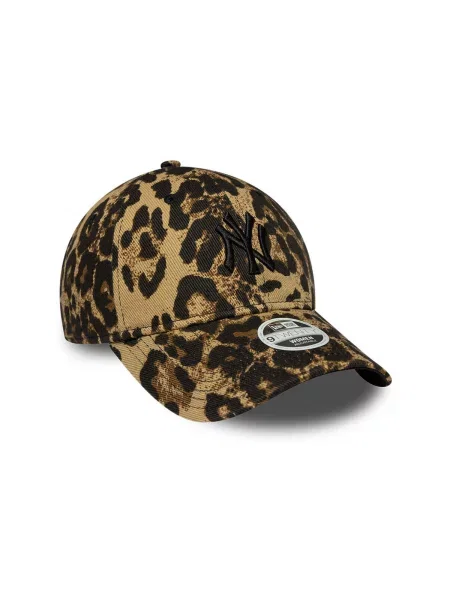 Leopardí semišová kšiltovka New Era hnědá