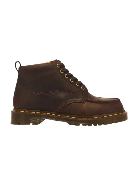 Botki Dr. Martens skórzane brązowe
