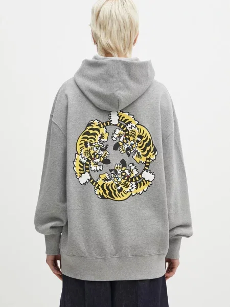 Bombažen pulover Kenzo x Verdy siva