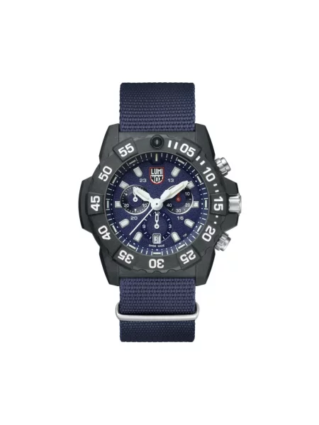 Lniany zegarek Luminox niebieski