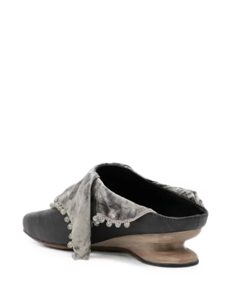 Papuci tip mules Doys negru