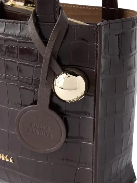 Geantă shopper Furla maro