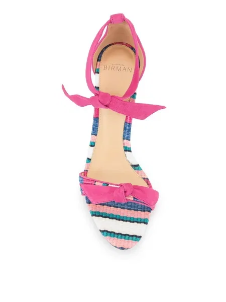Sandale Alexandre Birman cu dungi roz
