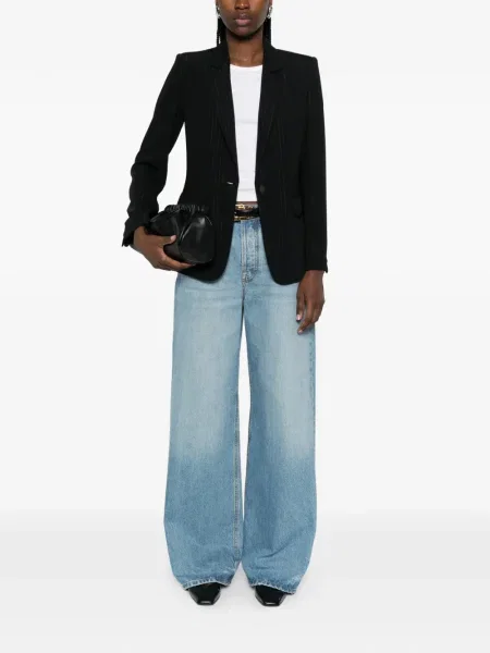 Geacă Emporio Armani cu dungi negru