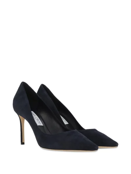 Pantofi cu toc Jimmy Choo din piele de căprioară albastru