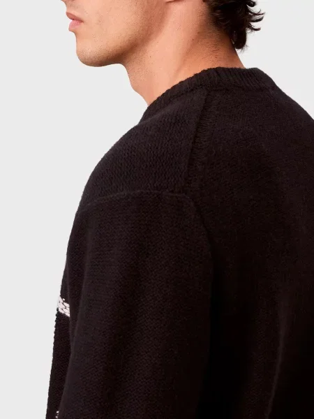 Шерстяной свитер Calvin Klein Jeans черный