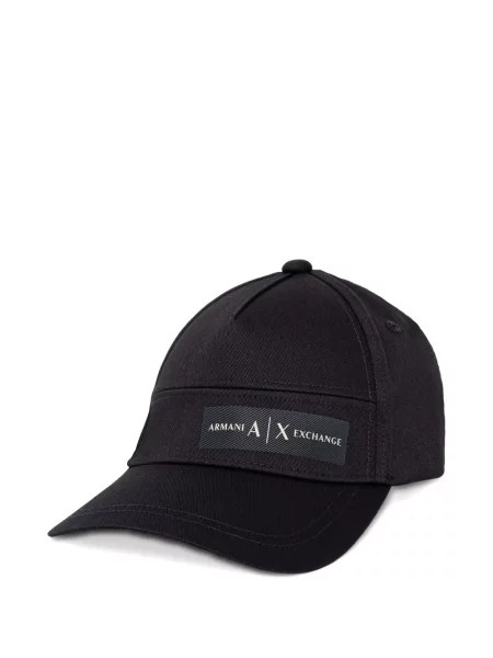 Șapcă Armani Exchange cu autograf negru