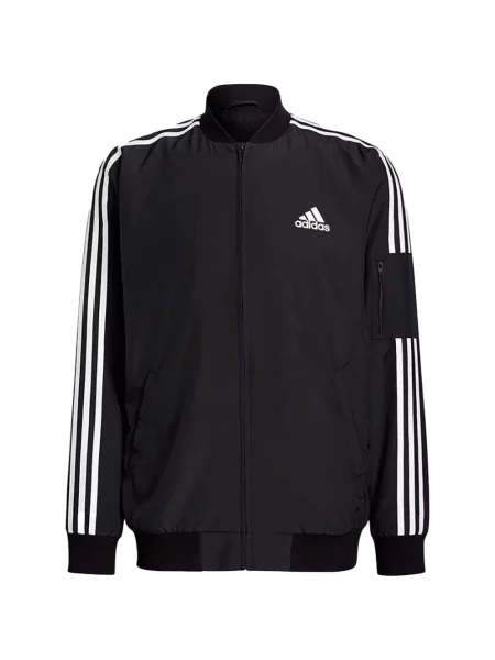 Tricou polo Adidas cu dungi alergare cu autograf negru