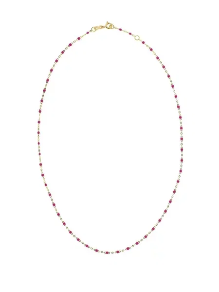 Класическо колие Gigi Clozeau мъниста жълто