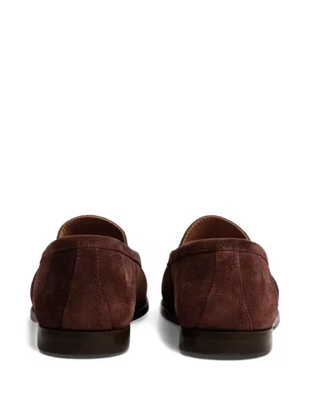 Pantofi loafer Fursac din piele de căprioară maro