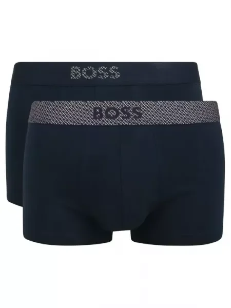 BOSS BLACK Chiloți boxer Trunk 2P Gift Mono negru