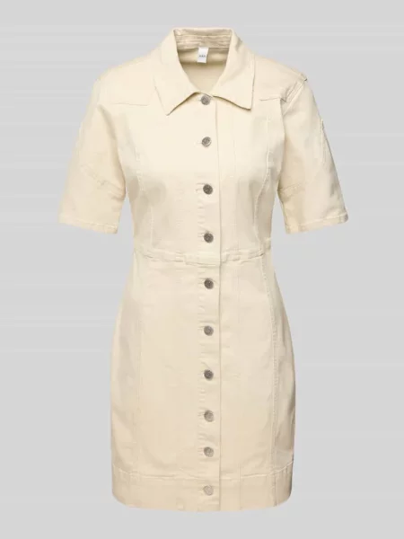 Sukienka jeansowa z listwą guzikową model ‘DIRMA’ Y.a.s biała