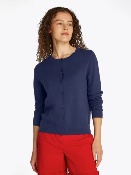 TOMMY HILFIGER Geacă tricotată bleumarin