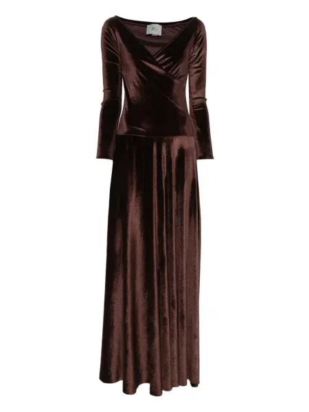 Rochie Atu Body Couture de catifea maro