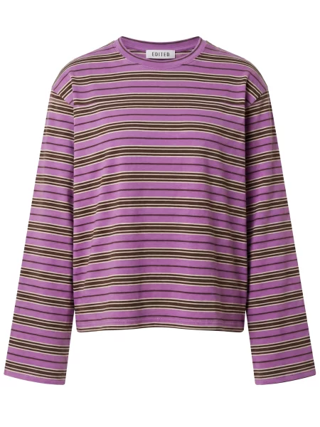 EDITED Tricou Verlee maro / lila alb