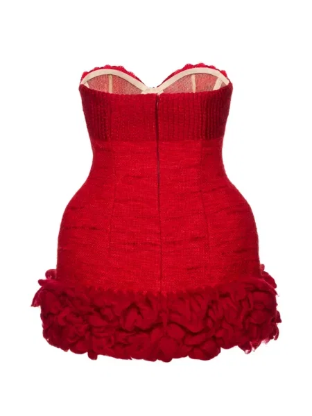 Rochie mini Magda Butrym cu volane roșu