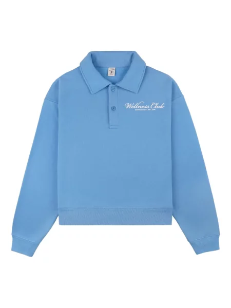 Polo Sporty & Rich cu broderie albastru