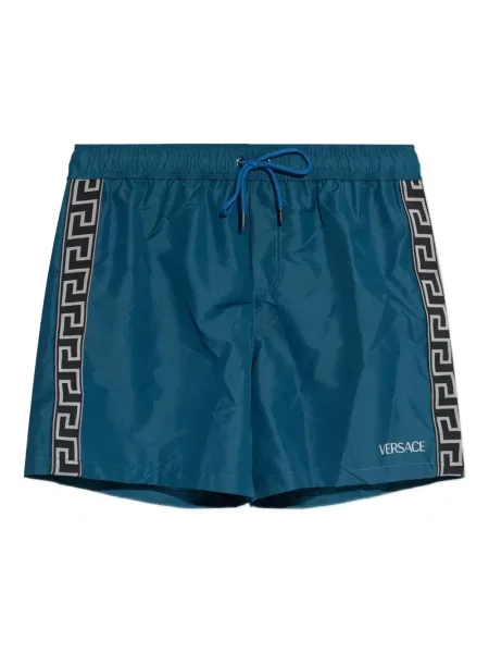 Slip de baie Versace cu dungi albastru