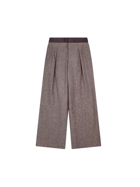 Spodnie Armani Exchange wełniane brązowe