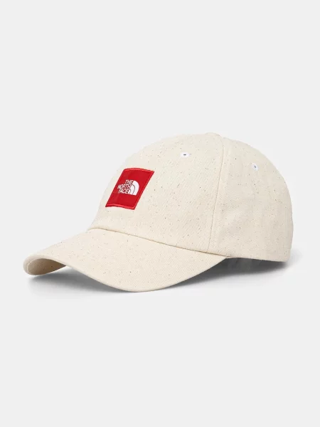 Шапка с козирка The North Face Norm с апликация бежово