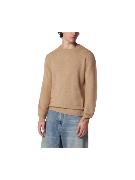 Sweter Roberto Collina brązowy
