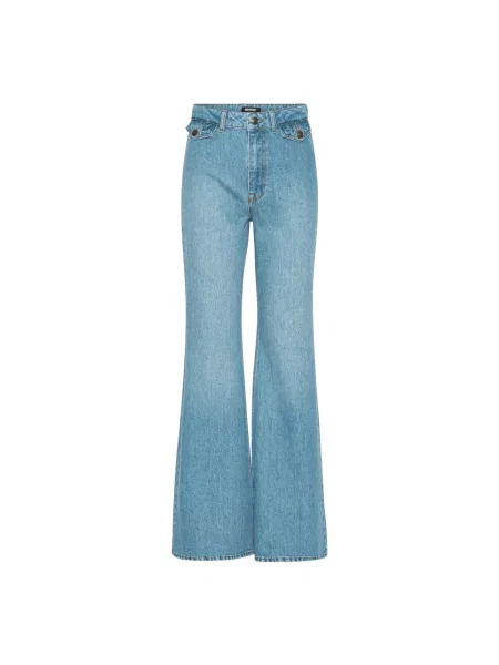 Jeansy dzwony Rotate Birger Christensen dzwony niebieskie