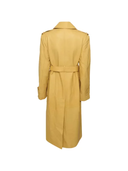 Cu centură trenci By Malene Birger cu două rânduri de nasturi galben
