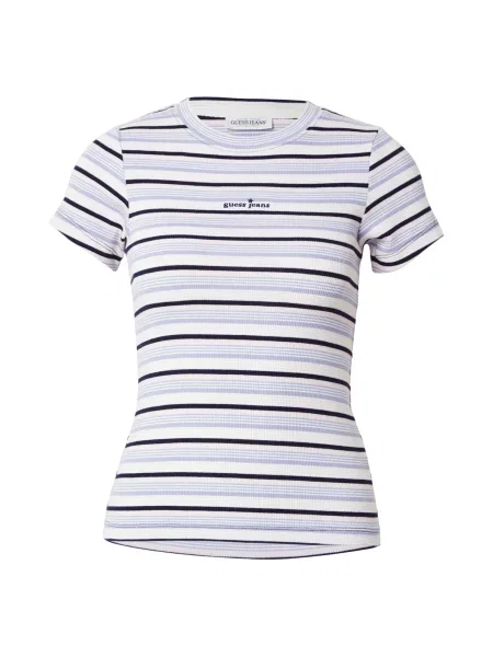 GUESS JEANS Pulover STAR bleumarin / albastru pastel / roz pastel alb