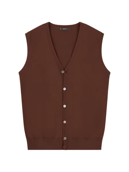 Vestă Boggi Milano de lână maro