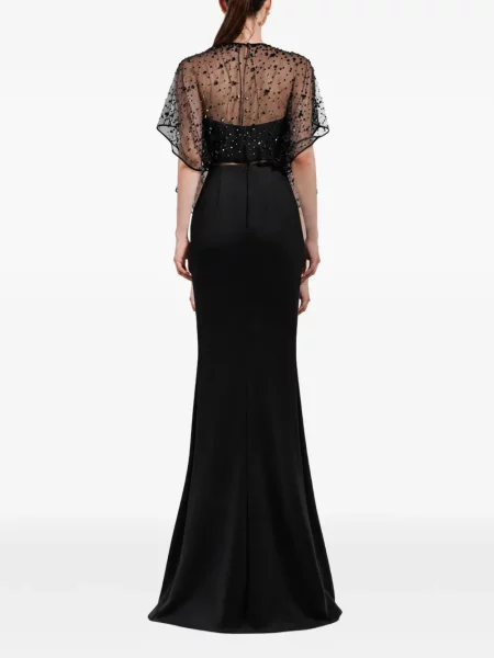 Rochie Gemy Maalouf cu mărgele negru