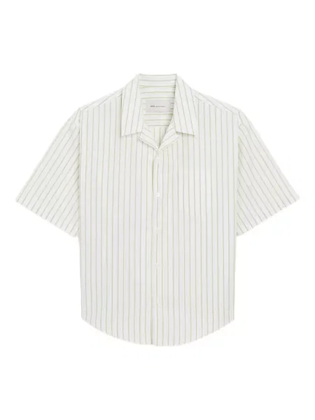 Pruhovaná s límcem košile Ami Paris bílá