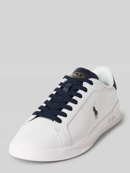 Sneakersy niskie z naturalnej skóry model ‘HERITAGE COURT II’ Polo Ralph Lauren białe