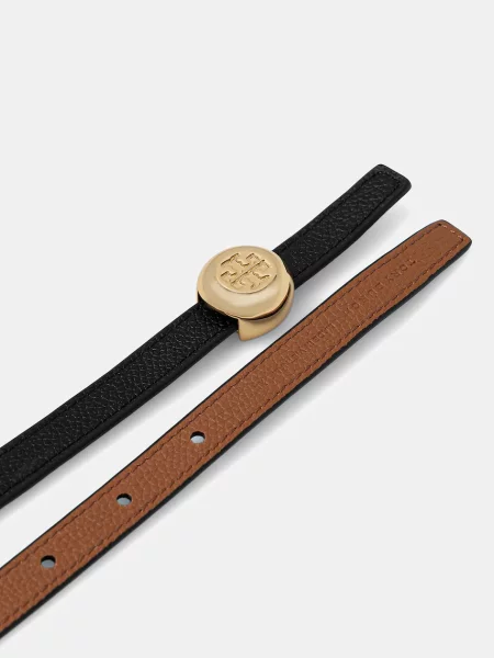 Tory Burch de piele cu doua fete Romy Reversible negru