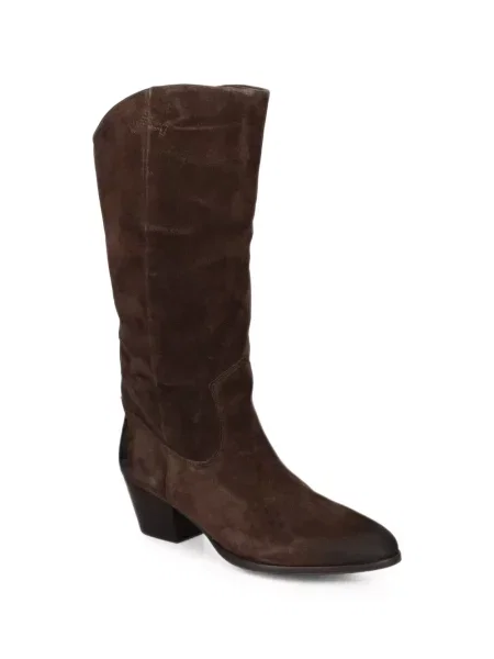 Botine Ash din piele de căprioară maro