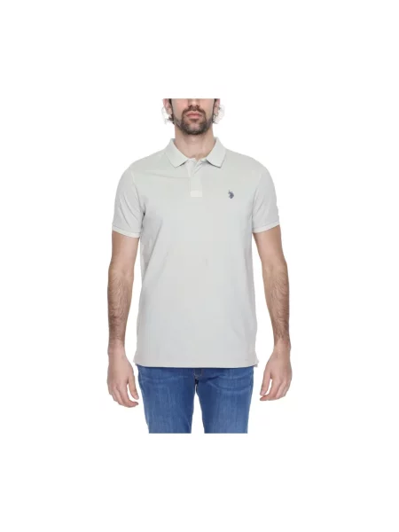 Krótka koszulka polo U.s Polo Assn. z krótkim rękawem biała