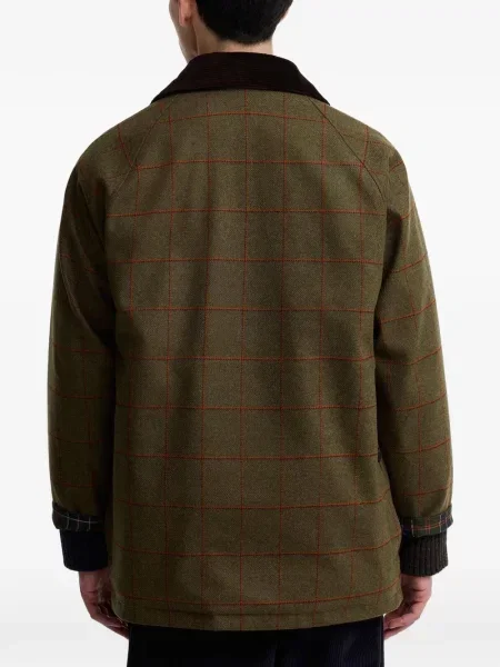 Geacă Barbour în carouri verde