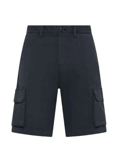 Pantaloni scurți cargo Sun68 cu broderie albastru