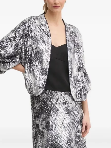 Geacă Dvf Diane Von Furstenberg cu paiete argintiu
