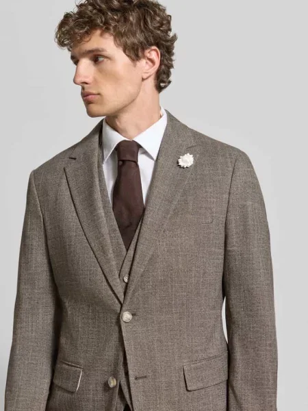 Marynarka na 2 o kroju slim fit z kołnierzem z połami Mcneal